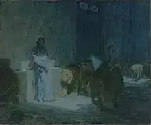 Daniel in the Lions' Den, 1907–1918. The original (now lost) was painted in 1895 and displayed in the 1896 Salon.