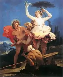 Apollo and Daphneby Tiepolo, c. 1744–45 (Louvre)
