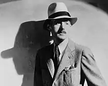 Photo portrait of Hammett from the cover of his final novel, The Thin Man&nbsp;(1934)
