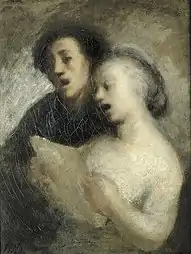 Couple Singing (1845-1850), oil on canvas, 37 x 28.5&nbsp;cm., Rijksmuseum Amsterdam