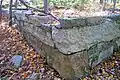 Davis House dry-laid stone foundation ruin, Gardiner, NY