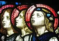 Robert Anning Bell, Gerald Valerian Wilson memorial stained glass window, St James Church, Warter