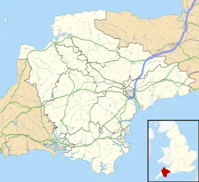 Axminster is located in Devon