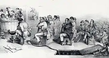 Digestion of the Budget: Administrative, Political, Moral and above all Economic Work (1832), La Caricature, No. 82, 16.7 x 31&nbsp;cm.