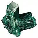 Dioptase crystal, Kimbedi, Pool Department, Republic of Congo (Brazzaville). Size: 2.0 × 1.7 × 1.4&nbsp;cm