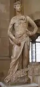 Donatello first version of David (1408–09). Museo Nazionale del Bargello, Florence. Height 191&nbsp;cm.