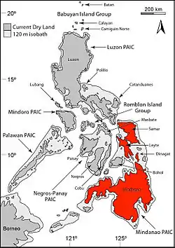 Draco mindanensis distribution map from BREO.