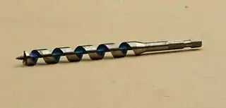20&nbsp;mm (0.79&nbsp;in) auger bit for wood