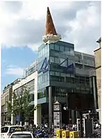 Dropped Cone 2001, Claes Oldenburg and Coosje van Bruggen, Neumarkt&nbsp;area, Cologne, Germany