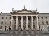 Greek hexastyle portico of the General Post Office, Dublin completed in 1818