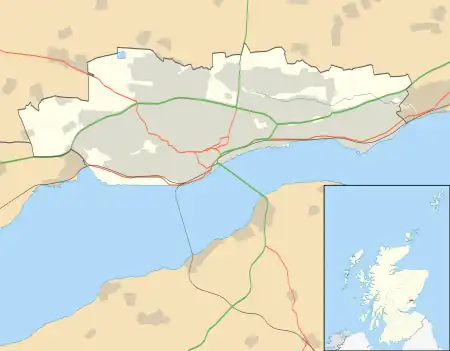 Ninewells Hospital is located in Dundee City council area