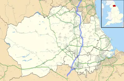 Fishburn is located in County Durham