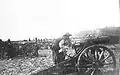 Dutch artillery in the fight against the Balinese, 1906.