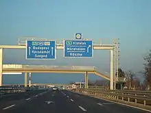 The E 75 in Röszke, Hungarian border with Serbia