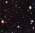 Image of the Chandra Deep Field South estimated by Kimberly Arcand as showing 5000 black holes