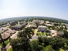 Drone shot of East Texas Baptist University