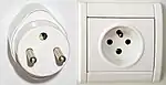 Type E (French) CEE 7/6 plug & CEE 7/5 socket, 16 A