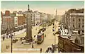 Electric trams in Sackville Street in the early 20th century.