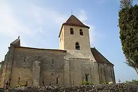 The church in Saint-Vincent-de-Pertignas