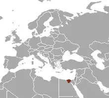 Egyptian weasel range