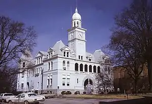 Elbert County courthouse in Elberton, 1973