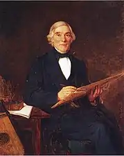 Portrait of Lönnrot by Bernhard Reinhold&nbsp;[fi], 1872