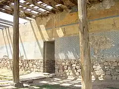 Fragment of the courtyard of the temple of God Khaldi (reconstruction)