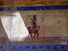 Image of god Khaldi, temple wall painting (reconstruction)