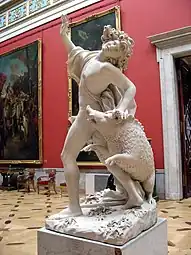 The Death of Adonis; by Giuseppe Mazzuoli; 1710s; marble; height: 193&nbsp;cm; Hermitage Museum, Saint Petersburg, Russia