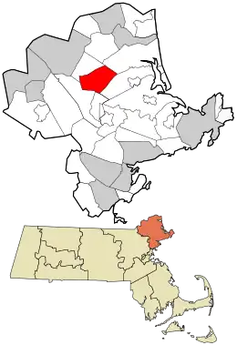 Location in Essex County and the Commonwealth of Massachusetts.