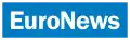 October 1998&nbsp;– June 2008: blue rectangle enclosing white camel case word "EuroNews".
