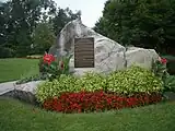 Falco Park monument honoring former Mayor Paul J. Falco