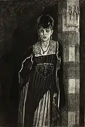 The Absinthe Drinker (1853–1898) heliogravure (335 × 225&nbsp;mm) Art Institute of Chicago