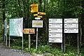 Hiking signs at the LAF hill station