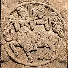 Female riding a Centaur.