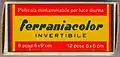 A type 120 reversal film from the mid-1950s: the Italian Ferraniacolor