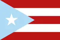 Original flag of Puerto Rico (1895–1952)