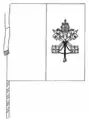 Flag of Vatican City from 1929 to 2001
