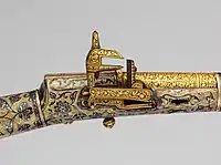 Flintlock gun, Kubachi, Dagestan, 1800–1850, also with silver and gold