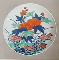 Plate with floral design in the Kakiemon style, Arita, late 17th century, Edo period