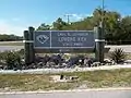 Entrance to the south side of park along the Bonita Beach Causeway