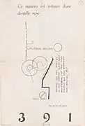 Francis Picabia, Ce numéro et entouré d'une deníelle rose. Page from 391, n. 13, July 1920