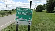 Frankfort corporation limit sign