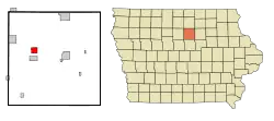 Location of Latimer, Iowa
