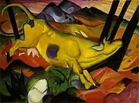 Franz Marc, 1911, The Yellow Cow, oil on canvas, 140.5 x 189.2&nbsp;cm