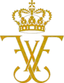 Royal monogram as king