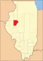 Fulton County, reduced to its current size in 1825, its unorganized territory formed into new counties.