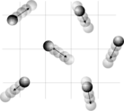 The thermal motions of the atoms or molecules in a gas are allowed to move freely, and the interactions between the two (the gas and the atoms/molecules) can be neglected