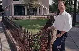 Geary Simon standing in front of the park