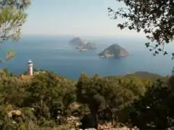 Cape Gelidonya near Finike, the site of the wreck of a Phoenician merchant ship from about 1200 BC